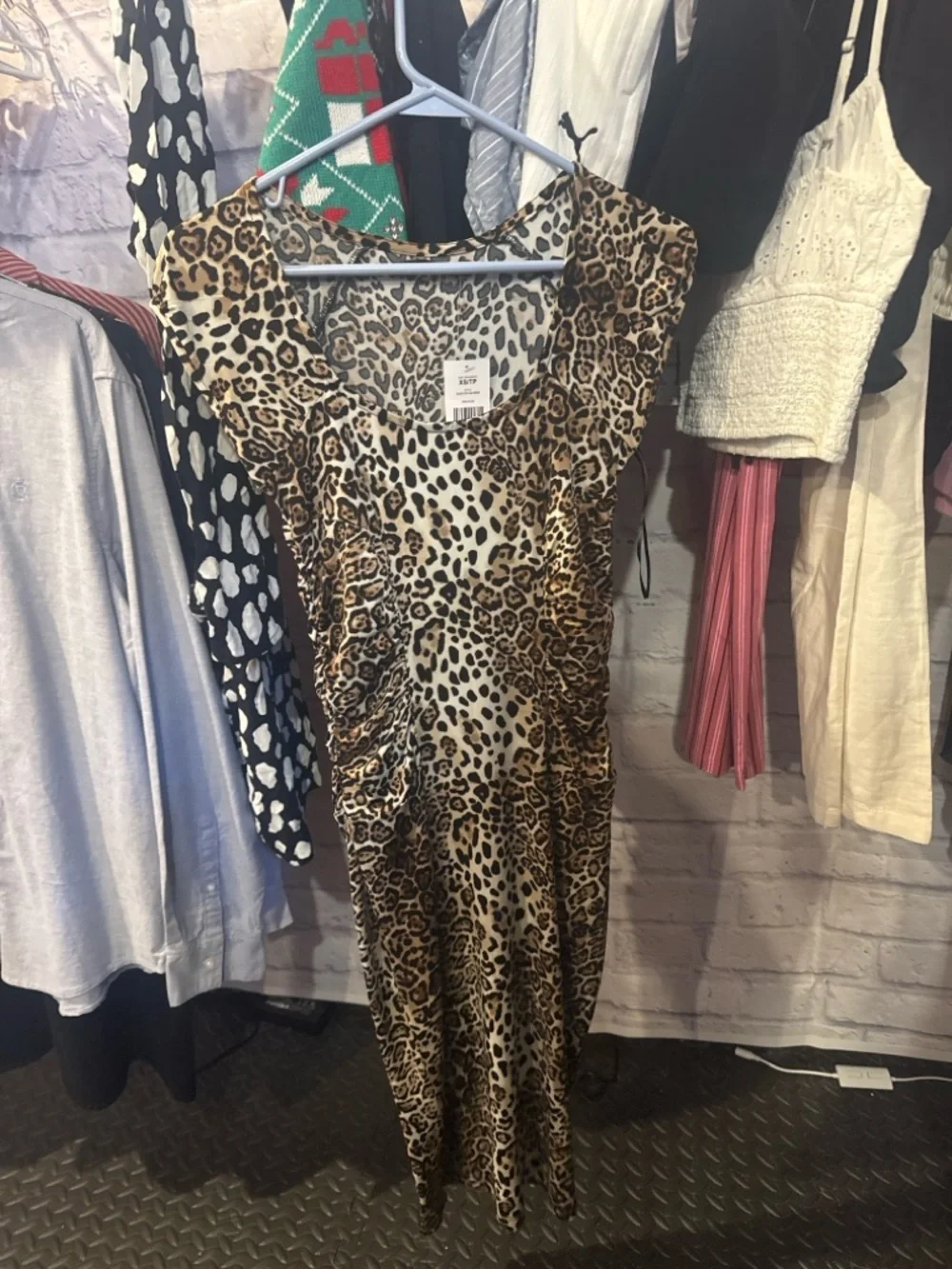 LE Chateau • NWT Leopard Print Midi Dress - Brown - Picture 2 of 2